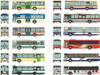 Tomytec The Bus Collection No.33 Mitsubishi Fuso Aero Star Long and Short Edition (12 Buses Randomly Packed) (N scale)