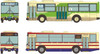 Tomytec The Bus Collection No.33 Mitsubishi Fuso Aero Star Long and Short Edition (12 Buses Randomly Packed) (N scale)