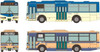 Tomytec The Bus Collection No.33 Mitsubishi Fuso Aero Star Long and Short Edition (12 Buses Randomly Packed) (N scale)