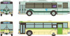 Tomytec The Bus Collection No.33 Mitsubishi Fuso Aero Star Long and Short Edition (12 Buses Randomly Packed) (N scale)