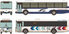 Tomytec The Bus Collection No.33 Mitsubishi Fuso Aero Star Long and Short Edition (12 Buses Randomly Packed) (N scale)