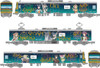 Tomytec Izuhakone Railway Series 7000 (7502 Configuration) SUNSHINE in the MIRROR 'YOHANE TRAIN' 3 Cars Set (N scale)