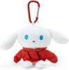 Sanrio Mini Plush with Carabiner Cinnamoroll with Red Sweater (I.CINNAMOROLL)