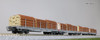 Kato 10-1891 Rhaetian Railway RhB Flatcar R-w (with Logs) 4 Cars Set (N scale)
