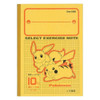  Pokemon Center Original B5 Select Study Book 10mm Grid - Pikachu & Eevee (Running) 