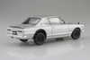  Aoshima RakuPla Snap Car 1/24 KPGC10 Skyline HT 2000GT-R 1970 Silver Plastic Model 