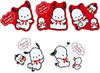  Sanrio Sticker Set Pochacco (35th Anniversary Red Ribbon) 