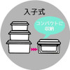  Skater Studio Ghibli Kiki's Delivery Service Compact Type Container (Set of 3) 