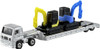  Takara Tomy Tomica Long Type No.142 Isuzu Giga Heavy Construction Machinery Transporter 