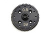  Kyosho IFW639-59S Light Weight Spur Gear(0.8M/59T/MP10/w/IF403C) 