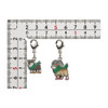 Pokemon Center Original Nationwide Pokedex Metal Charm Set - Skiddo Gogoat (672, 673)
