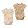  Pokemon Center Original Monpoke Short Sleeve Baby Bodysuits 2Pcs - Pikachu Gengar Dedenne (70-80) 