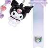  Sanrio Keychain Kuromi Ribbon Design (Clear and Puffy 3D) 
