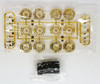 Fujimi TW20 Wire Mesh Gold Narrow Wheel & Tire Set 17 inch 1/24 Scale Kit