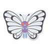 Pokemon Center Original Die-Cut Sticky Notes Bug Out! Butterfree