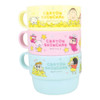  T's Factory Crayon Shin-chan Plastic Cup 3-piece Set Full Of Chocobi 