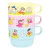  T's Factory Crayon Shin-chan Plastic Cup 3-piece Set Full Of Chocobi 