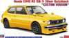  Hasegawa 1/24 Honda Civic RS (SB-1) 3-Door Hatchback ''Custom Version'' Plastic Model 