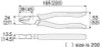Hozan P-057-200 (P-57-200) LINEMAN'S PLIERS