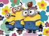  Yanoman 2308-48 Jigsaw Puzzle Happy Flower (Minions) (150 Small Pieces) 
