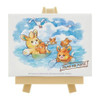 Pokemon Center Original Easel With Mini ArtPamo No MureSwimming