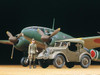  Tamiya 25217 1/48 Mitsubishi Ki-46 III Type 100 & 4x4 Light Vehicle Kurogane Set Plastic Model 