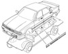  Fujimi Haiso Car 1/24 Mark Ⅱ GX71 (Haiso Car Version) Plastic Model 