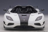  AUTOArt 1/18 Koenigsegg Agera RS (White/Carbon Black) Finished Model 