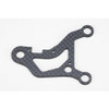 Yokomo MS-008F Front Lower Suspension Arm For MS1.0 Made Of Matte Carbon Graphite (2.4mm)