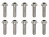  Yokomo RP-041101A M3x10mm Button Head Screw 10 Pieces High Precision Machined Titanium 
