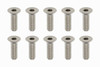  Yokomo RP-042101A M3x10mm Flathead Screw 10 Pieces High Precision Machined Titanium 