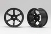  Yokomo RP-6213B6A Six Spoke Wheel (Black) Two Pieces Included 