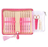 Tulip TER-001 ETIMO Rose Cushion Grip Crochet Hook Needles 10 pcs set (Pink)