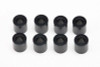 Yokomo ZC-A3660B 3x6x6.0mm Aluminum Shims, Pack of 8 (Black) 