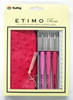 Tulip TER-15 ETIMO Rose Cushion Grip Crochet Hook Needles 3 pcs set (Pink)