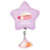  T's Factory Kirby Charm Attached Star Shaped Tin Badge Slumbering Purple 