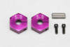  Yokomo Y2-011CP5A 5.0mm Clamp-Type Wheel Hub For General Purpose (Purple) 