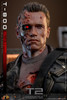  Hot Toys Movie Masterpiece Deluxe - 1/6 Scale Fully Poseable Figure: Terminator 2: Judgment Day - T-800 (Battle Damaged Version 2.0) 