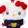 Sanrio Hello Kitty Mascot Holder (Denim Patch) Plush Keychain