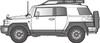 Fujimi NEXT Series 1/24 Toyota FJ Cruiser (Non-color) Plastic Model