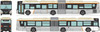  Tomytec Bus Collection Tokyu Bus Tandem Liner Articulated Bus No.7304 (N scale) 
