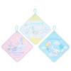  Sanrio Cinnamoroll Loop-Attached Towel 3-Piece Set with for Kids. 