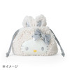  Sanrio My Melody 2WAY Drawstring Shoulder Bag (Fluffy Snow Rabbit) 129747 