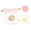  T's Factory Sumikko Gurashi Plastic Cup And Drawstring Bag Set At Sumikko Cafe For Strawberry Fair 