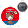  Kcompany Monchhichi Hello Kitty Can Badge (Sitting) 