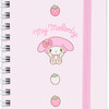  Sanrio My Melody Slim Ring Notebook with Elastic Band 430773 