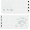 Sanrio My Melody Slim Ring Notebook with Elastic Band 430773 