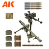  Platz 1/35 Soviet Army Infantry Support Weapon DShKM & SPG-9 Set Plastic Model 