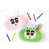  T's Factory Crayon Shin-chan Plush Face Pen Pouch Rabbit 