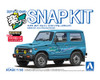 Aoshima RakuPla Snap Kit No.18-TB Suzuki JA11 Jimny (Triton Blue Metallic) Plastic Model